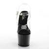 Pleaser - SKY308CRS Sandale à bride à la cheville, Pole dance chaussures - Chaussures de pole dance - Noir/Couleur argent Product image